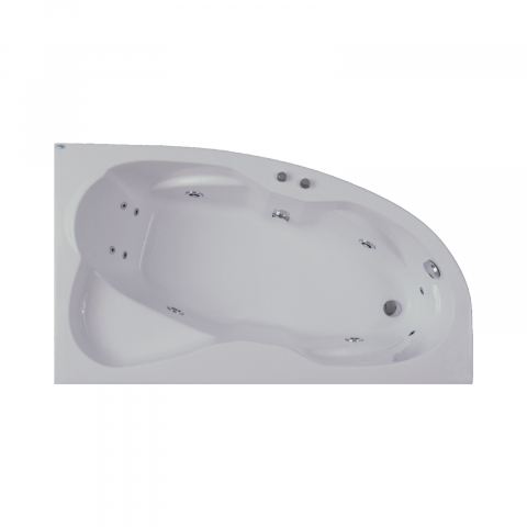 Cada de baie Nicole, stanga, alb 170 x 100 x 40.5 cm Fibrex [2]