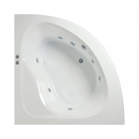 Cazi cu hidromasaj - Cada de baie pe colt DAHLIA Hidro 150 x 150 x 47 cm Belform