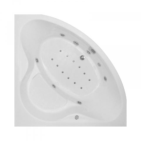 Cazi cu hidromasaj - Cada de baie pe colt EQUILIBRA Duo Light 120 x 120 x 46 cm Belform