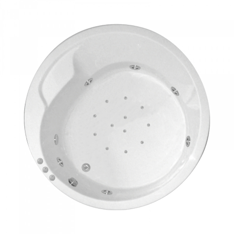 Cazi de baie - Cada de baie rotunda LUNA Hidro Air Diametru 160 Belform