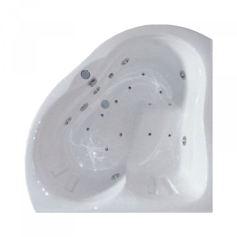 Baie - Cada de baie semirotund ZIAM Duo Light 152 x 152 x 53 cm Belform