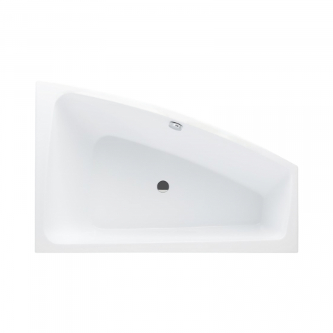 Cazi asimetrice, pe colt sau rotunde - Cada de baie Sense II, asimetrica, stanga, alb 150 x 100 x 45 cm Fibrex