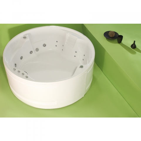 Cada de baie Sphera, rotunda, dreapta, alb 180 x 180 x 54 cm Fibrex [3]