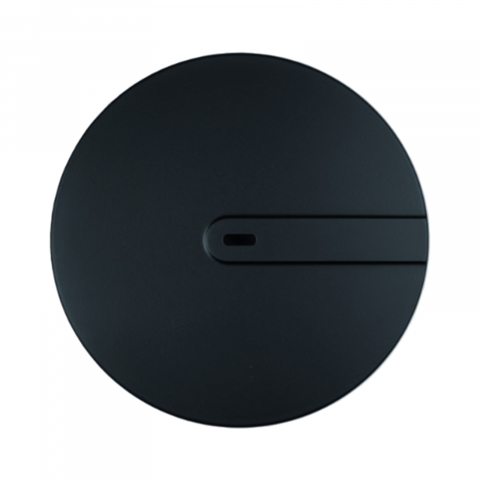 Sifoane de pardoseala - Capac sifon Slim Plus, ABS negru Dome WIRQUIN