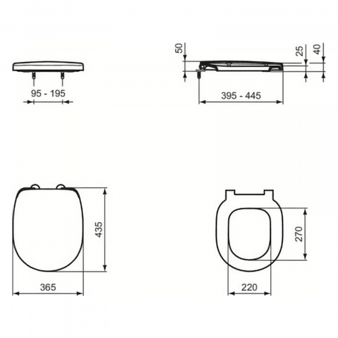 Capac vas WC, inchidere lenta Connect Space Ideal Standard [7]