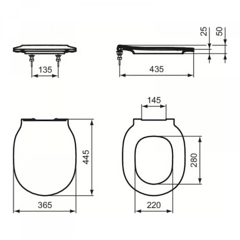 Capac vas WC SUBTIRE Connect Air Ideal Standard [6]