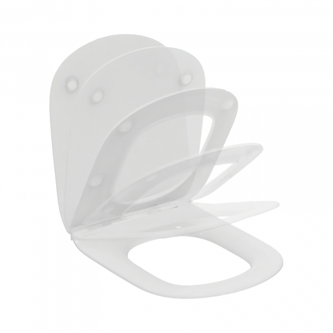 Accesorii baie - Capac vas WC SUBTIRE, inchidere lenta Tesi Ideal Standard