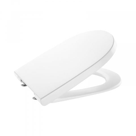 Accesorii baie - Capac WC din Supralit cu inchidere lenta si sistem Easy Remove The Gap Roca