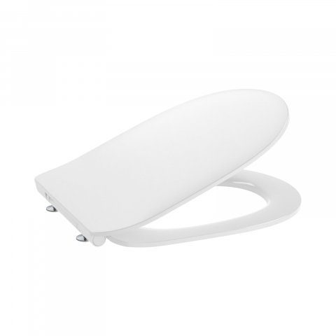 Accesorii baie - Capac WC Slim cu inchidere amlenta Rotund Debba Roca