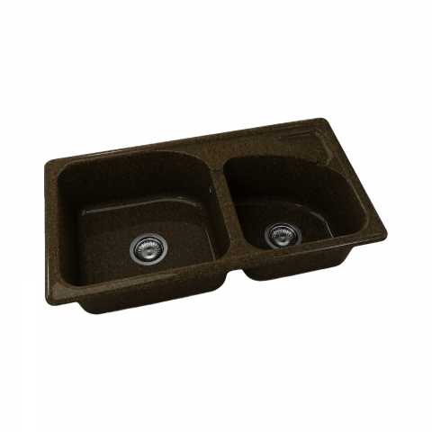 Chiuvete compozite - Chiuveta cu doua cuve 204338 BROWNIE FAT