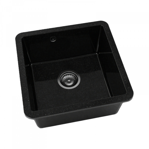 Chiuvete compozite - Chiuveta cu o cuva 222422 GALAXY BLACK FAT