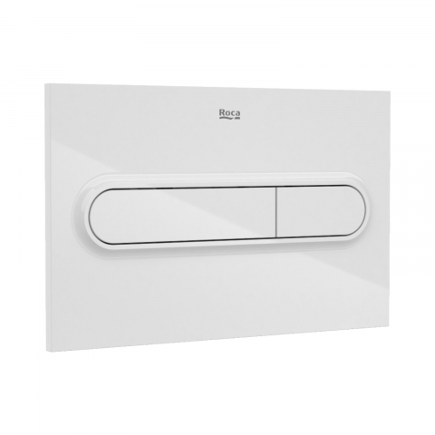 Rezervoare si mecanisme WC - Clapeta alba de actionare pentru rezervor incastrat PL1 In-Wall Roca