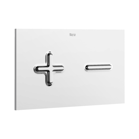 Baie - Clapeta dubla actionare crom pentru rezervor incastrat PL6 In-Wall Roca