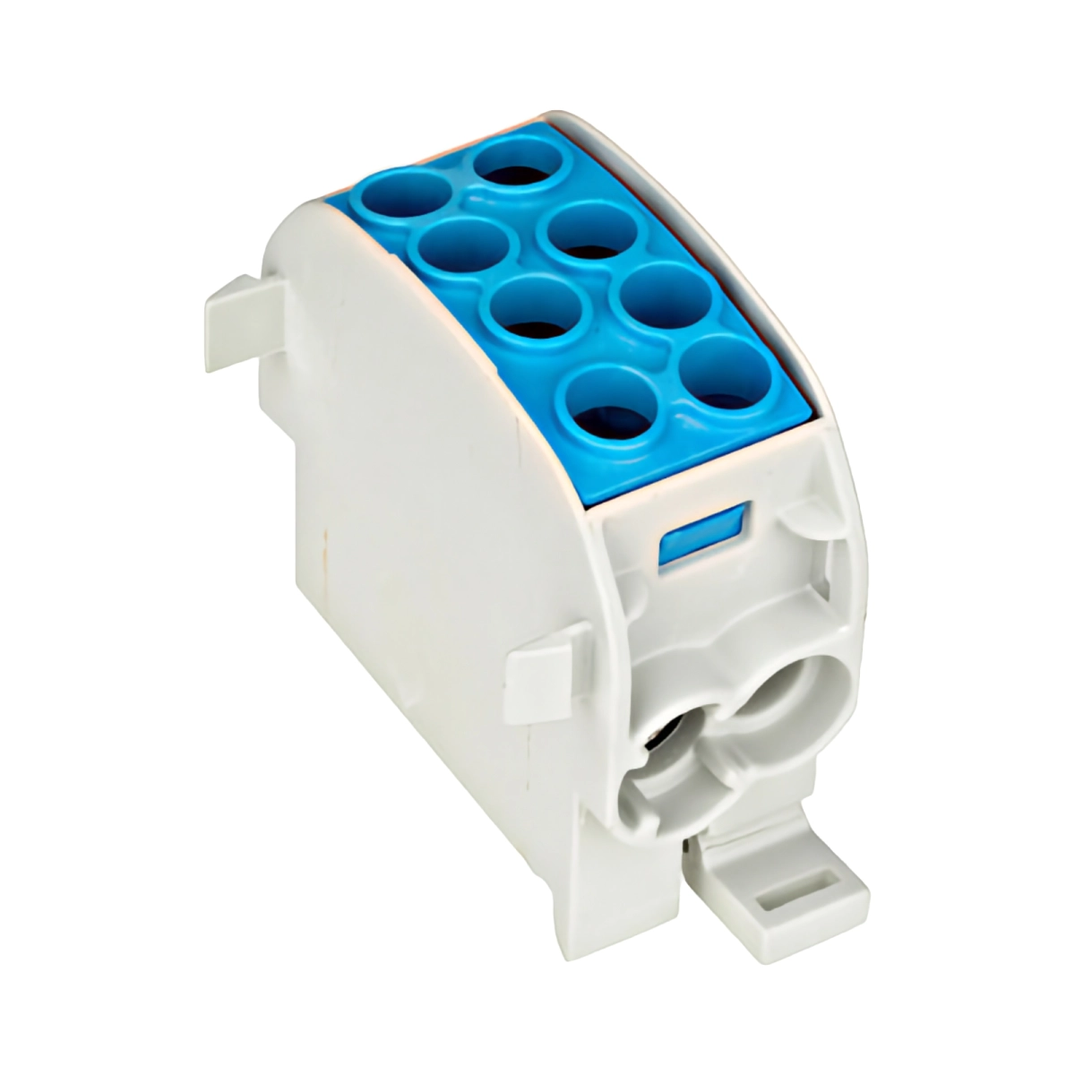 Tablouri electrice, disjunctoare si sigurante - CLEMA DE DERIVATIE CU-AL, 35MMP, 1P. IZOLATA-ALBASTRA