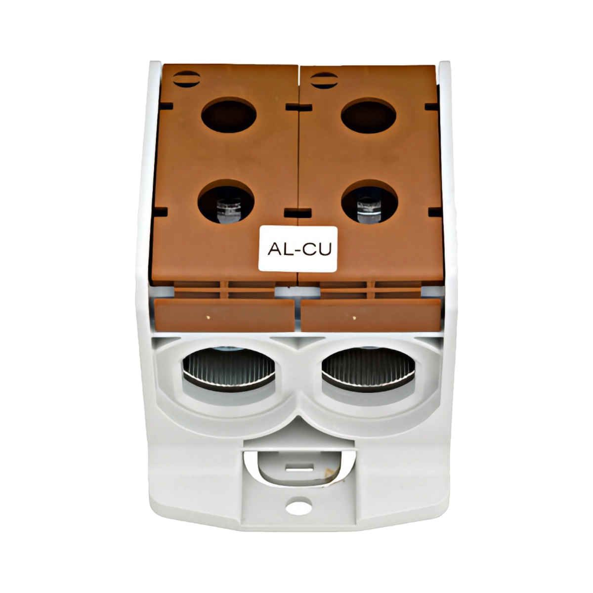 Tablouri electrice, disjunctoare si sigurante - CLEMA DUBLA (2*1P) AL-CU, MARO, 300MMP / 240MMP CU PIN