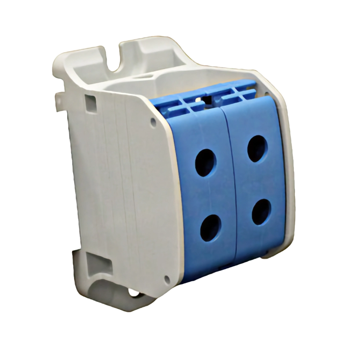 Tablouri electrice, disjunctoare si sigurante - CLEMA DUBLA AL-CU,1 P. ALBASTRU, 50MMP / 35MMP CU PIN
