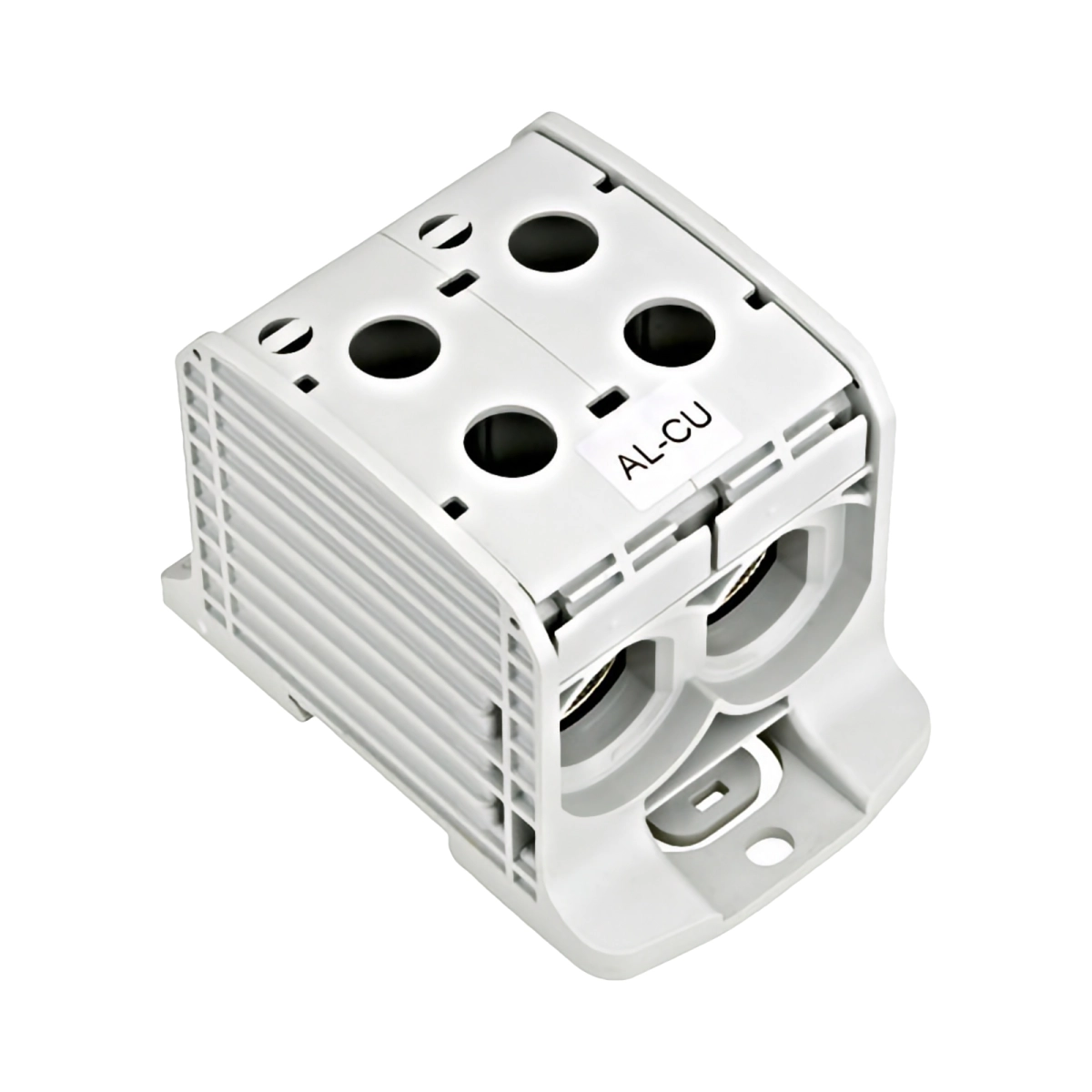 Tablouri electrice, disjunctoare si sigurante - CLEMA DUBLA AL-CU,1 P. GRI, 185MMP / 150MMP CU PIN