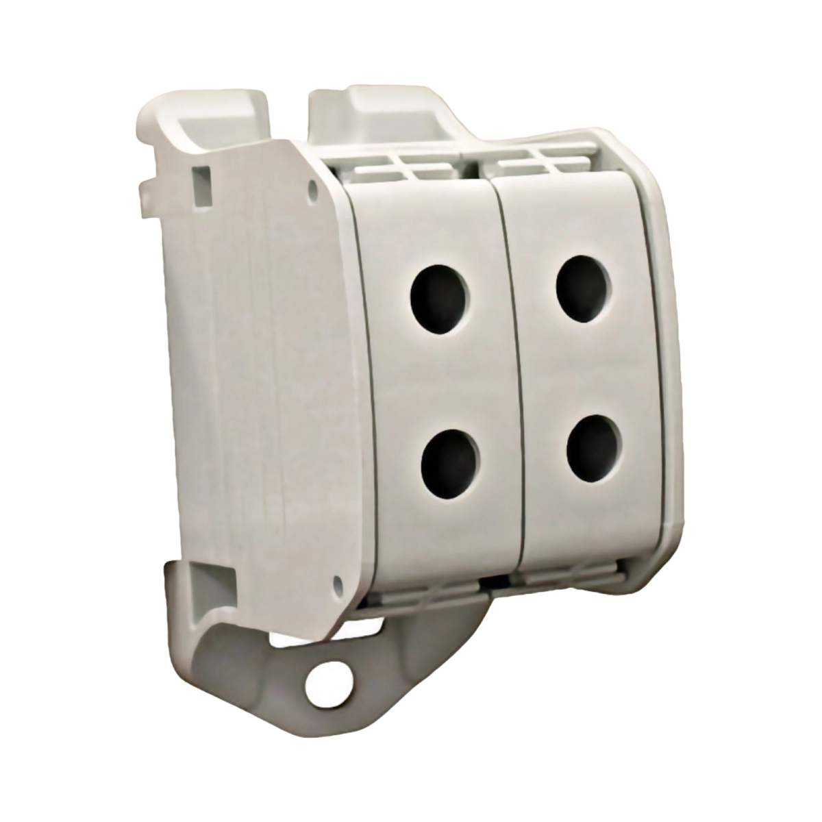 Tablouri electrice, disjunctoare si sigurante - CLEMA DUBLA AL-CU,1 P. GRI, 50MMP / 35MMP CU PIN