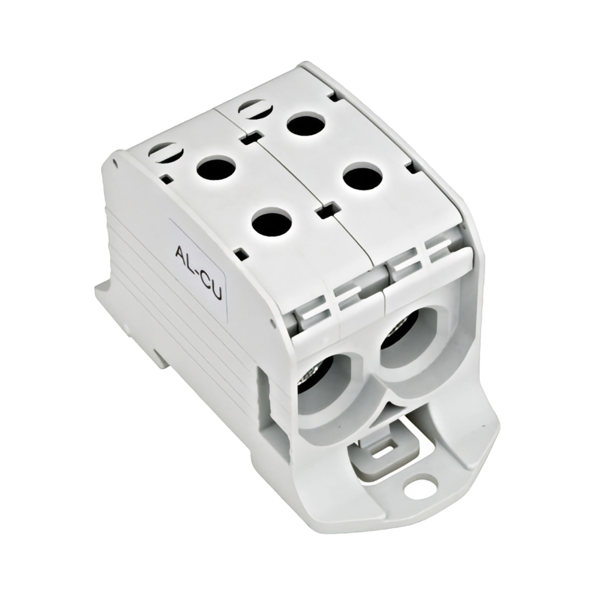 Tablouri electrice, disjunctoare si sigurante - CLEMA DUBLA AL-CU,1 P. GRI, 95MMP / 70MMP CU PIN
