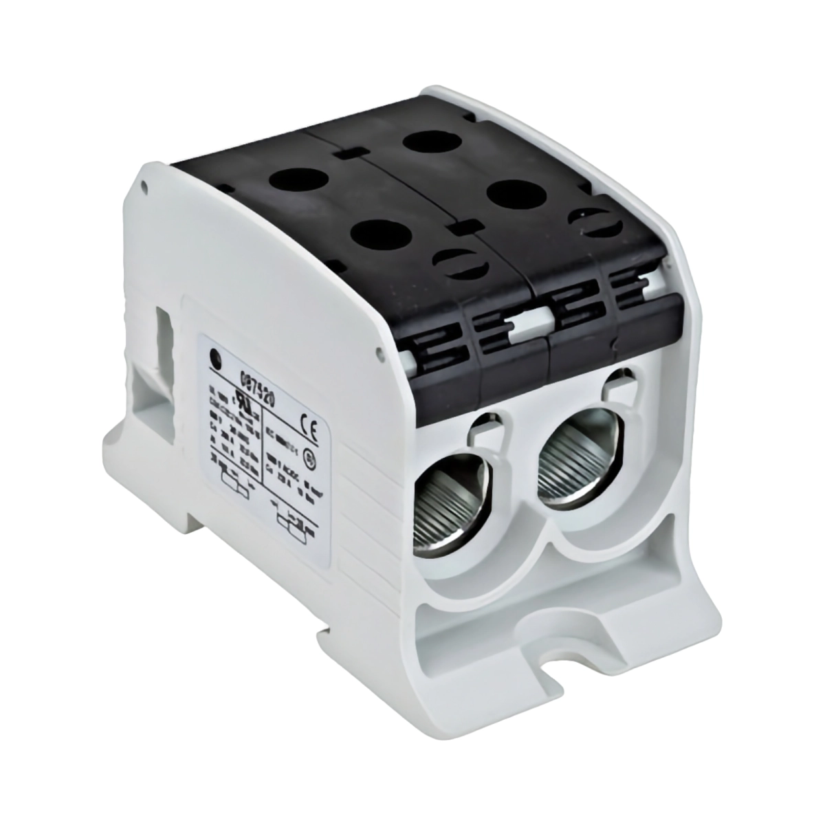 Tablouri electrice, disjunctoare si sigurante - CLEMA DUBLA AL-CU,1 P. NEGRU, 95MMP / 70MMP CU PIN