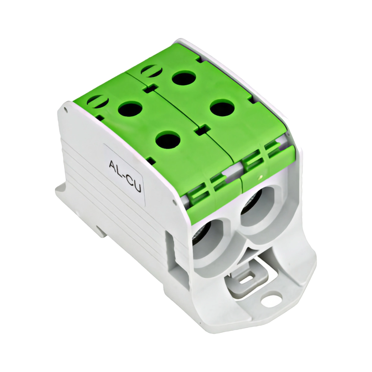 Tablouri electrice, disjunctoare si sigurante - CLEMA DUBLA AL-CU,1 P. VERDE, 95MMP / 70MMP CU PIN