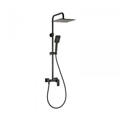 Coloane de dus - Coloana de dus cu robinet mixer LOFT Black Valvex