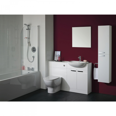 Coloana mobilier baie 1500 mm 2 usi TEMPO suspendat alb lucios Ideal Standard [3]