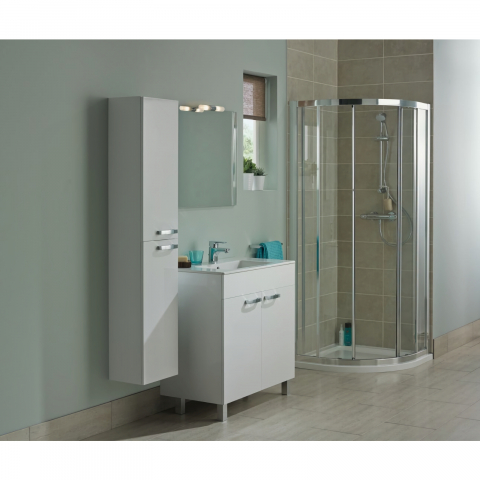 Coloana mobilier baie 1500 mm 2 usi TEMPO suspendat alb lucios Ideal Standard [2]