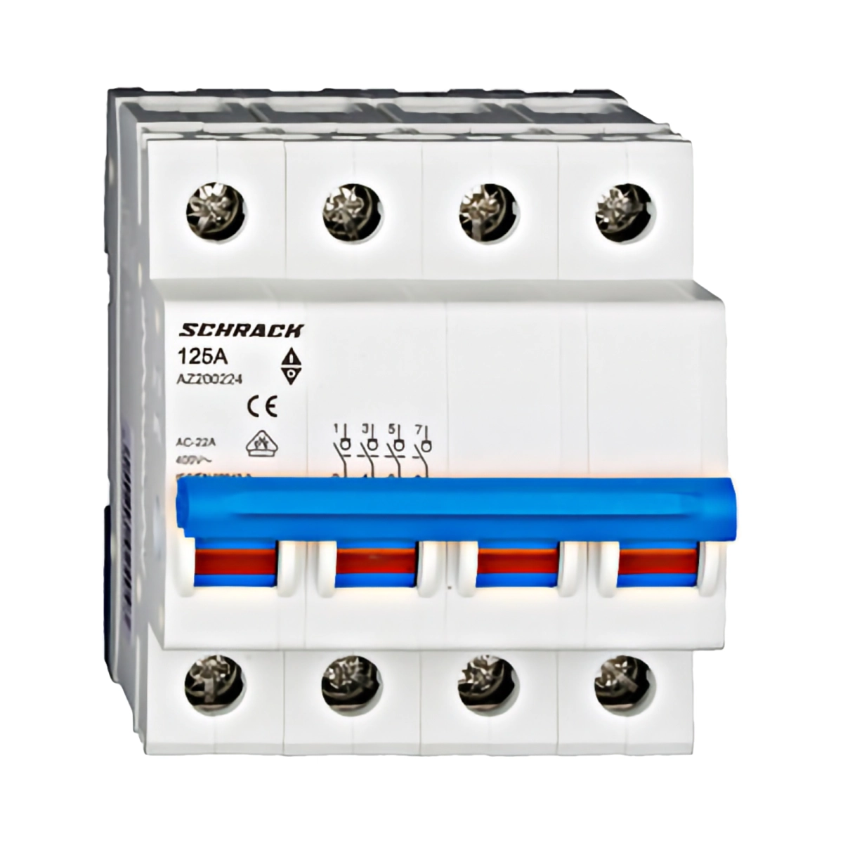 Tablouri electrice, disjunctoare si sigurante - COMUTATOR PRINCIPAL MODULAR 125A, 4-POLI