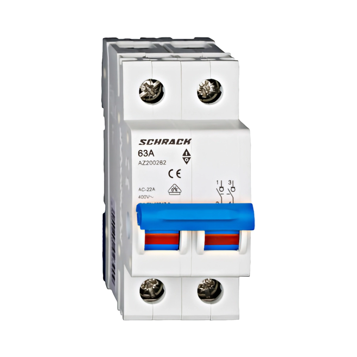 Tablouri electrice, disjunctoare si sigurante - COMUTATOR PRINCIPAL MODULAR 63A, 2-POLI