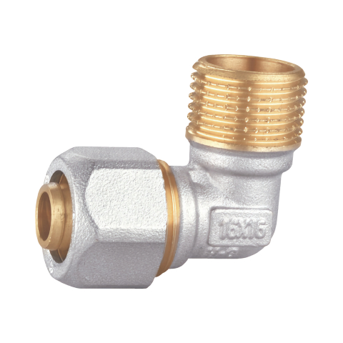 Tevi si fitinguri PEX - PEXAL - Cot filet exterior 16 x 1/2" SLK