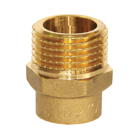 Alimentare apa. Tevi, fitinguri si accesorii - Conector din alama pentru teava cupru D.22 x 3/4" M-T EVP