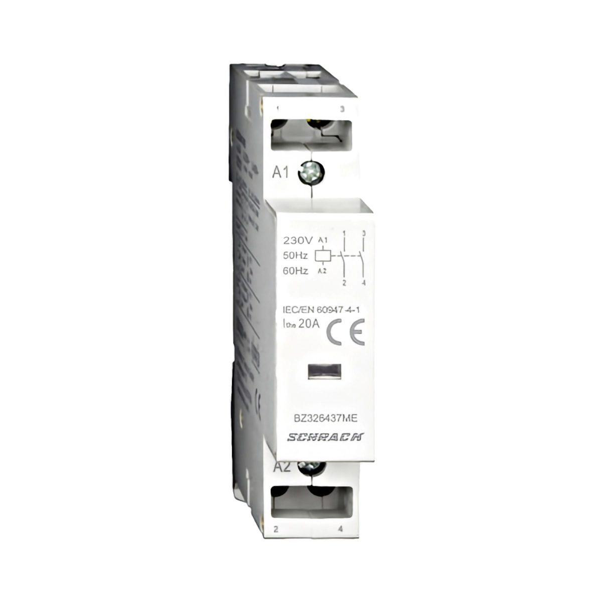 Tablouri electrice, disjunctoare si sigurante - CONTACTOR MODULAR (1UH) 20A, 2ND, 230VCA, SERIA AMPARO
