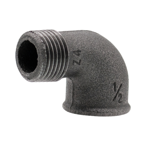 Tevi, fitinguri si accesorii pentru instalatii gaz - Cot 90 grade negru 1.1/2" filet interior - exterior Klass