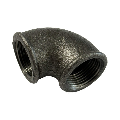 Tevi, fitinguri si accesorii pentru instalatii gaz - Cot 90 grade negru 2" filet interior - interior Klass