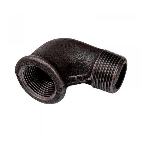 Tevi, fitinguri si accesorii pentru instalatii gaz - Cot 90 grade negru 3/4" filet interior - exterior