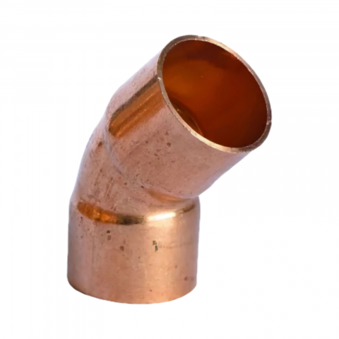 Instalatii sanitare - Cot la 45 grade cupru M-M D.28 mm