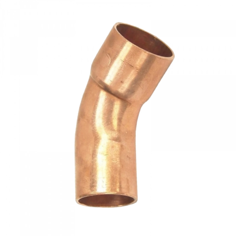 Instalatii sanitare - Cot la 45 grade cupru M-T D.28 mm