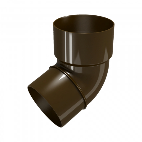 Colectare ape pluviale - Cot PVC D.80 mm 67 grade maro