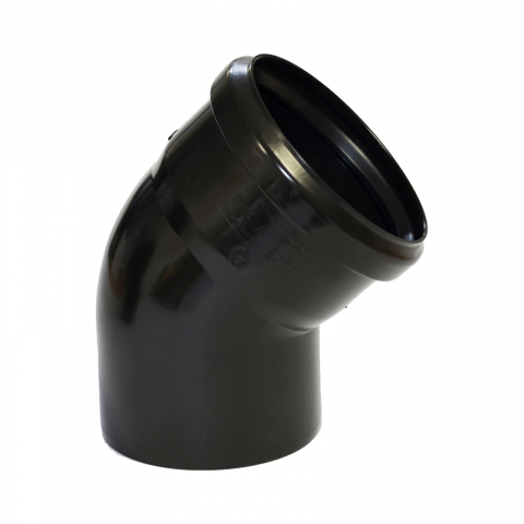 Fitinguri PP Fonoansorbante pentru canalizari interioare - Cot VALFono FONO ignifugat D.110 x 45 grade Valrom
