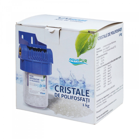 Tratare si filtrare apa potabila - Cristale polifosfati 1 kg Valrom