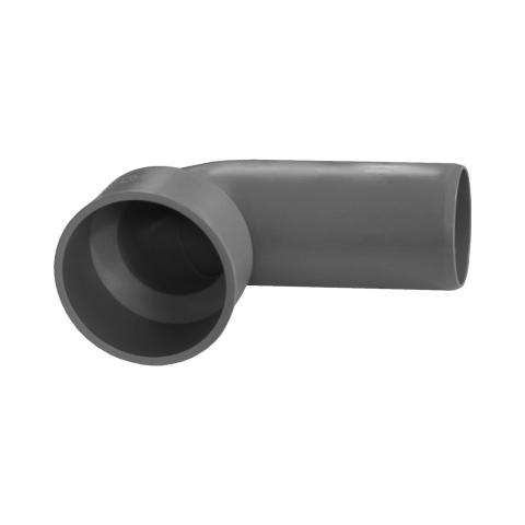 Canalizare interioara PP - Curba tehnica PP fara garnitura si dop D.40 mm