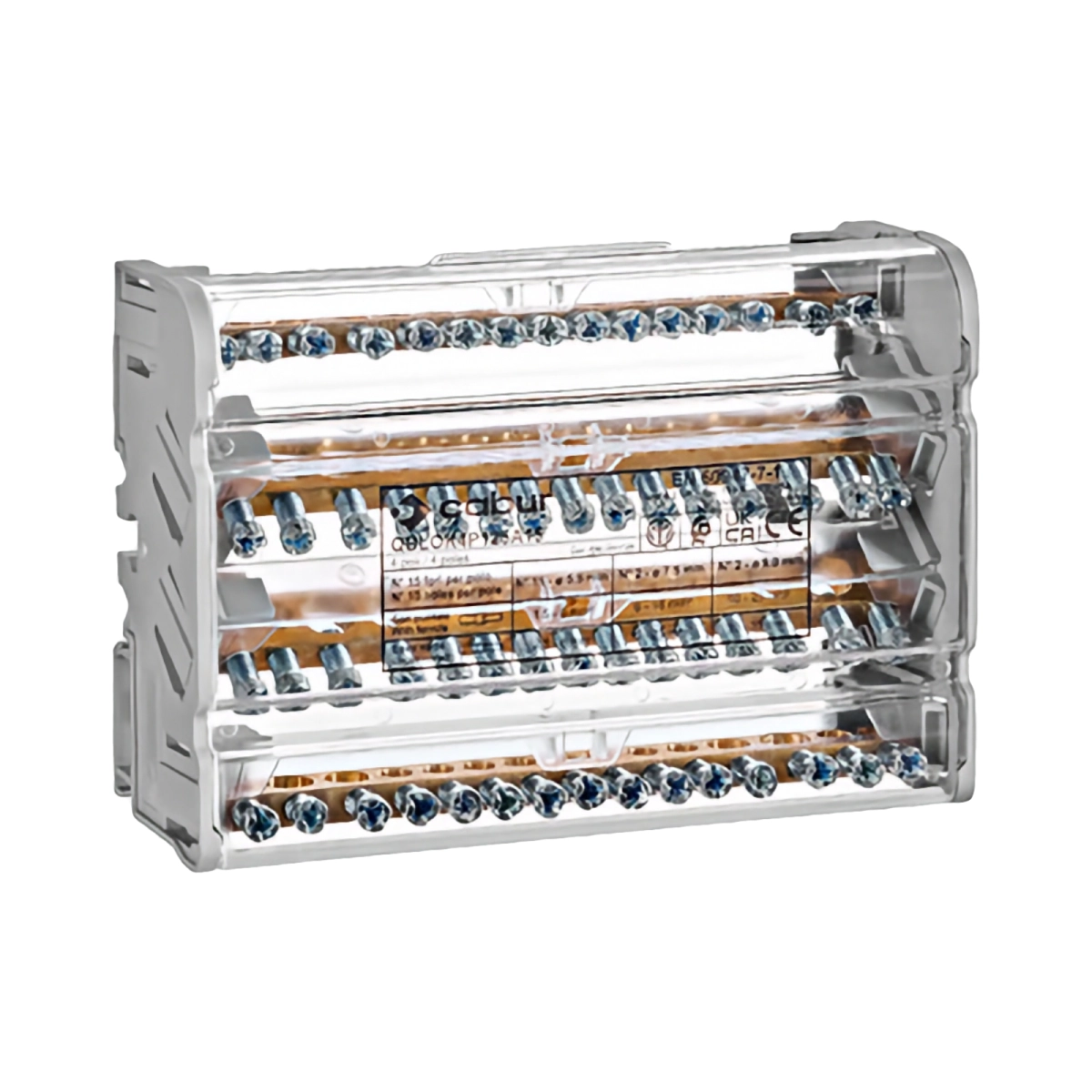 Tablouri electrice, disjunctoare si sigurante - DISTRIBUITOR 4 POLI 125 A, PER POL: 2X35 MM2 / 2X25+11X6MM2