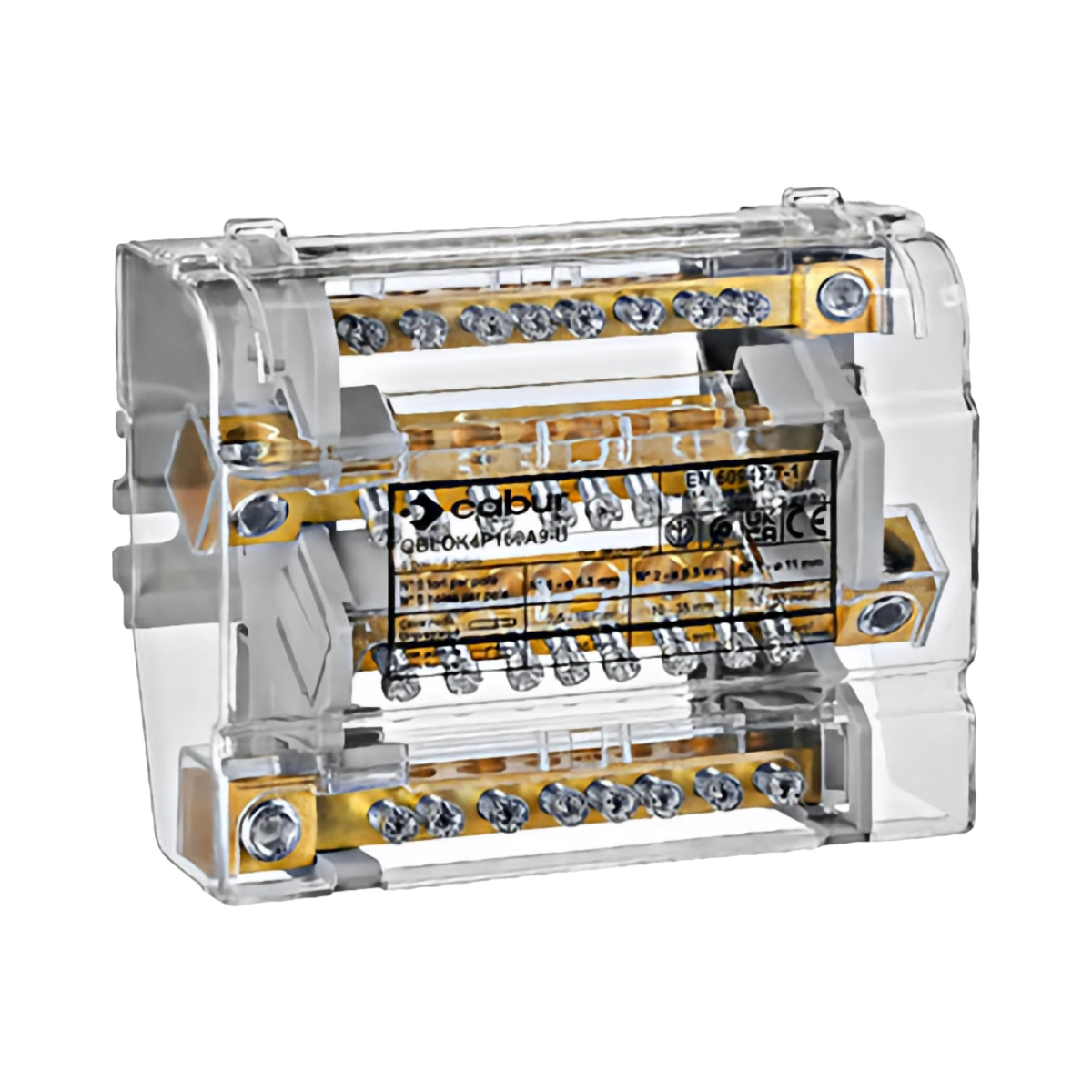 Tablouri electrice, disjunctoare si sigurante - DISTRIBUITOR 4 POLI 160A, PER POL:1X50 MM2/2X35 MM2+5X16 MM2