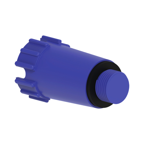 Tevi si fitinguri PP-R - Dop de proba PPR, lung, albastru, cu oring 1/2" Eurociere