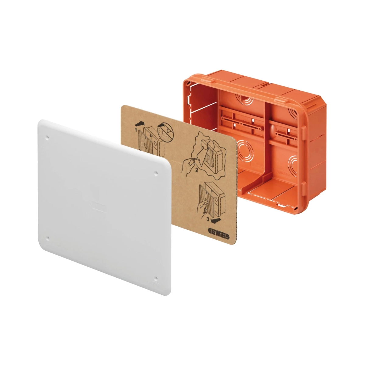 Accesorii prize si intrerupatoare - DOZA DERIVATIE ST 196X152X70MM GEWISS | GW48006