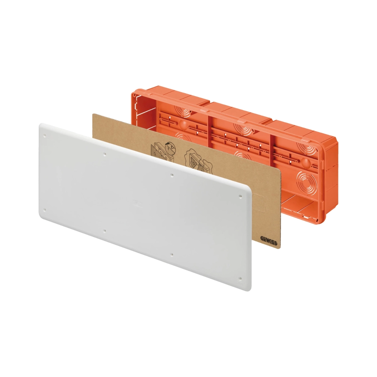Accesorii prize si intrerupatoare - DOZA DERIVATIE ST 480X160X75MM GEWISS | GW48009