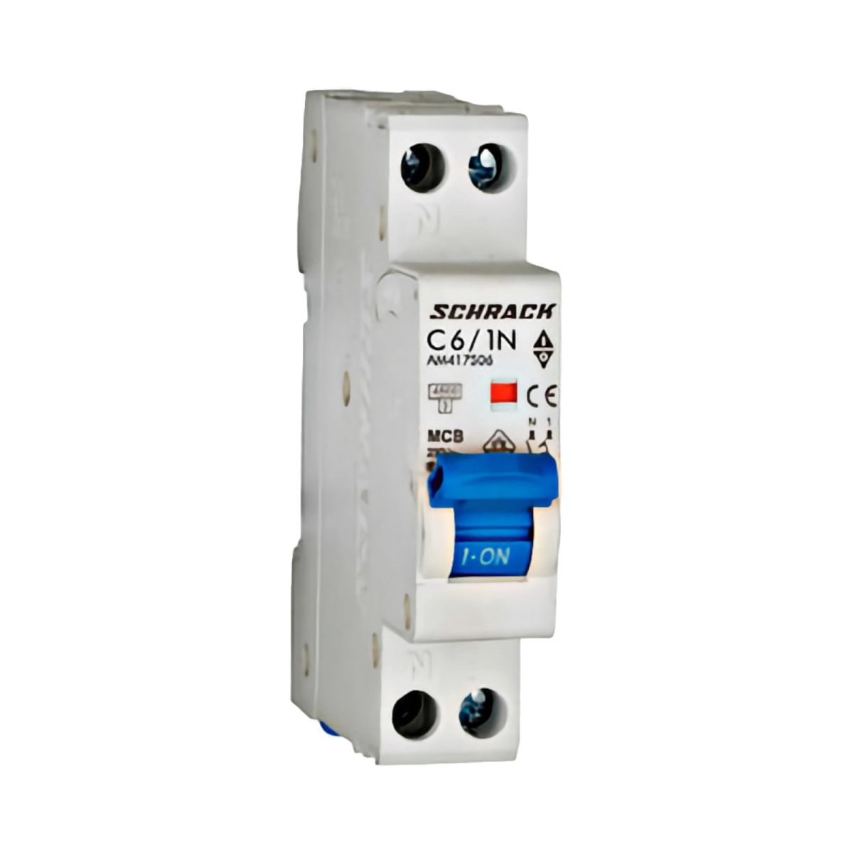 Echipamente electrice - INTRERUPTOR AUTOMAT AMPARO, 4,5KA, C6A, 1P+N, 1MODUL