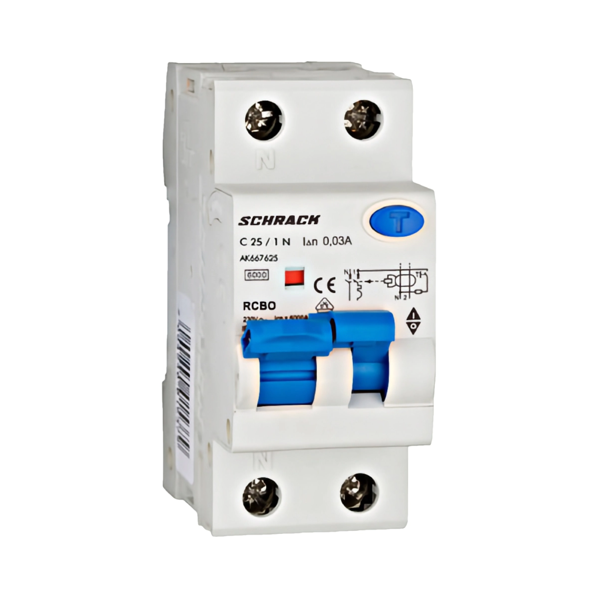 Echipamente electrice - INTRERUPTOR AUTOMAT+DIF. 1P+N, AMPARO 6KA, C 25A, 30MA,TIP A