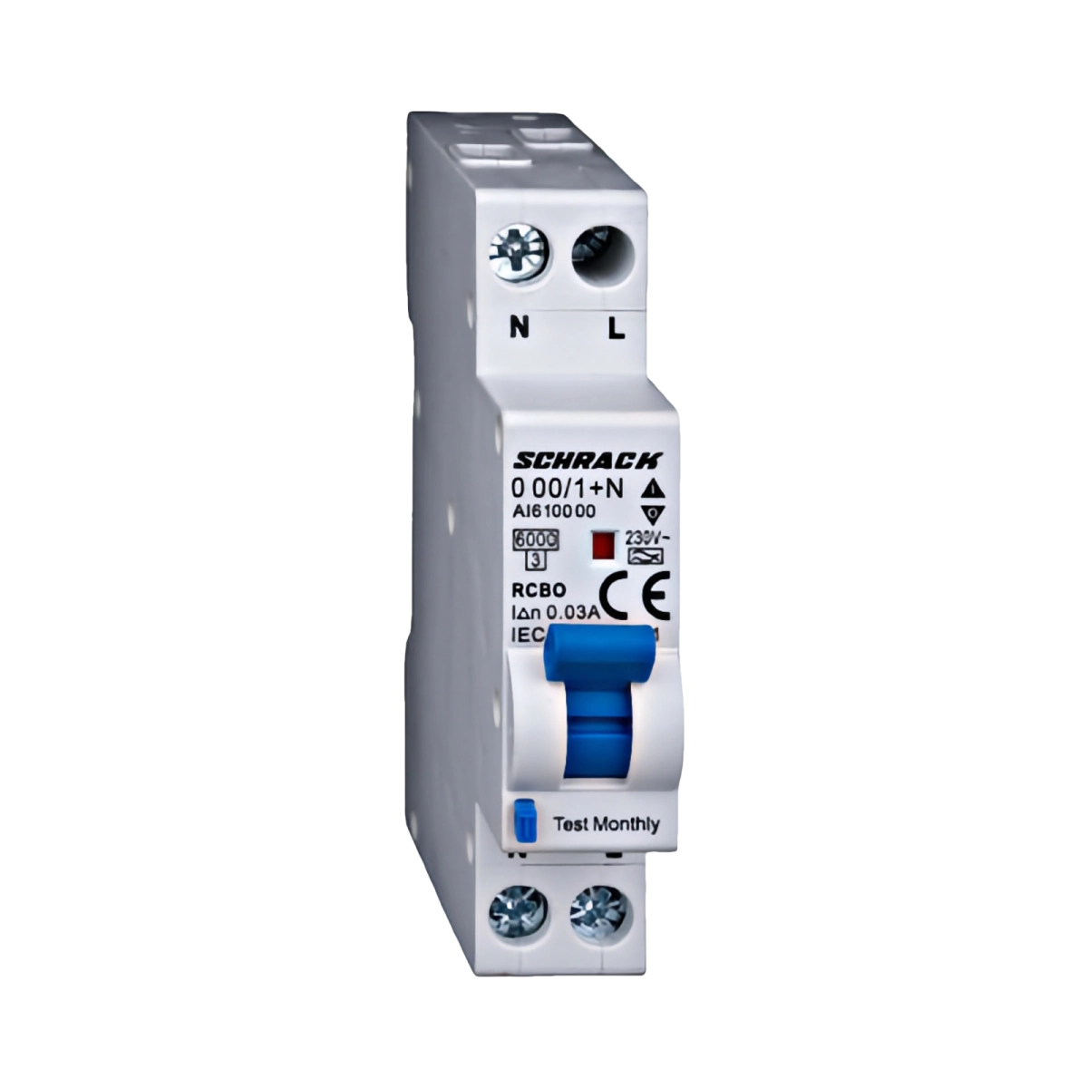 Echipamente electrice - Intreruptor automat diferential Tip A B 20A 30mA 1P+N 6kA
